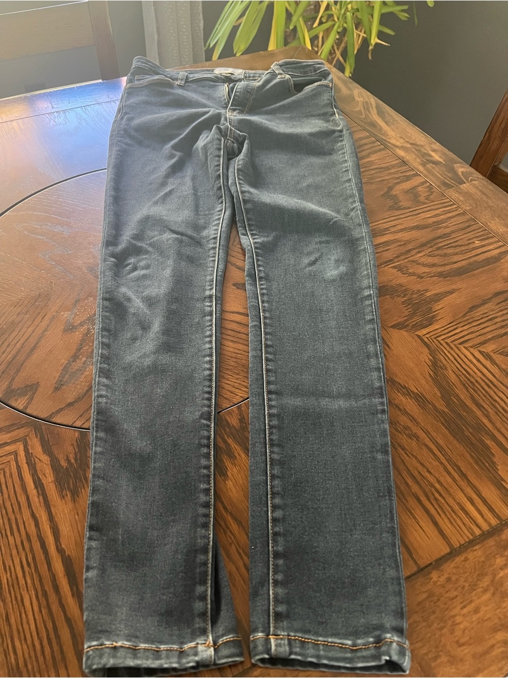 VERVET Los Angeles Women’s Blue High Rise Straight Slim Stretch Jeans 28 # 807